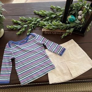 Children’s Place shirt and skorts set